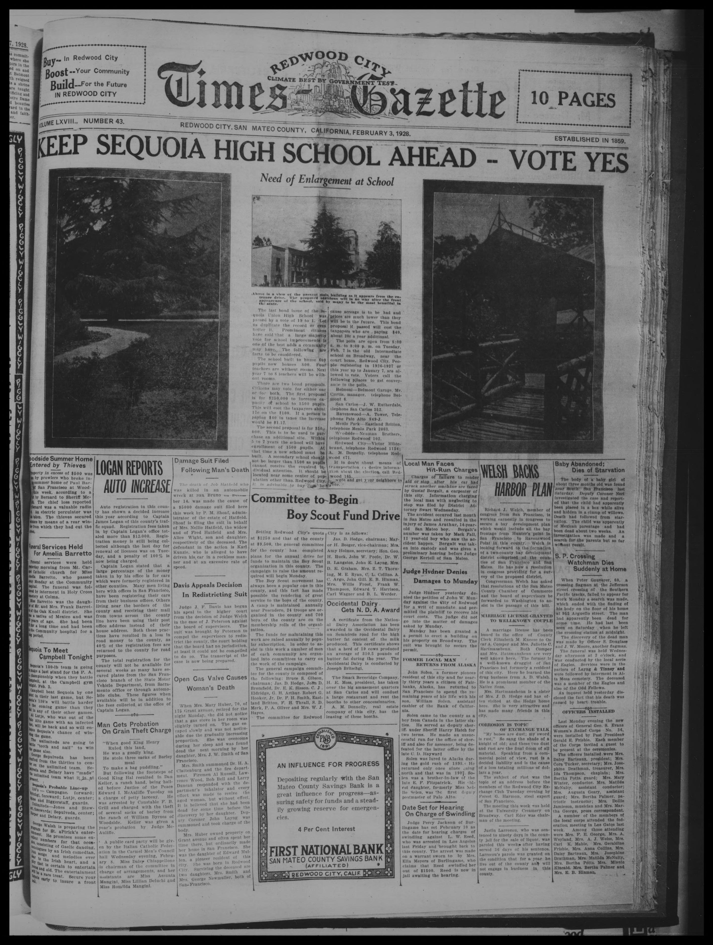 Times Gazette 1928-02-03 | California Revealed